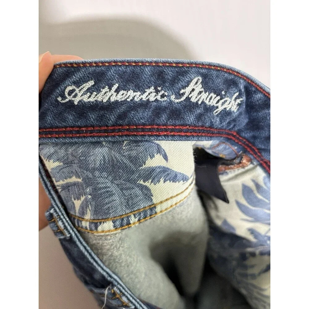 Tommy Bahama Straight Leg Jeans Men's 38 30 Blue Kona Coast Denim Authentic